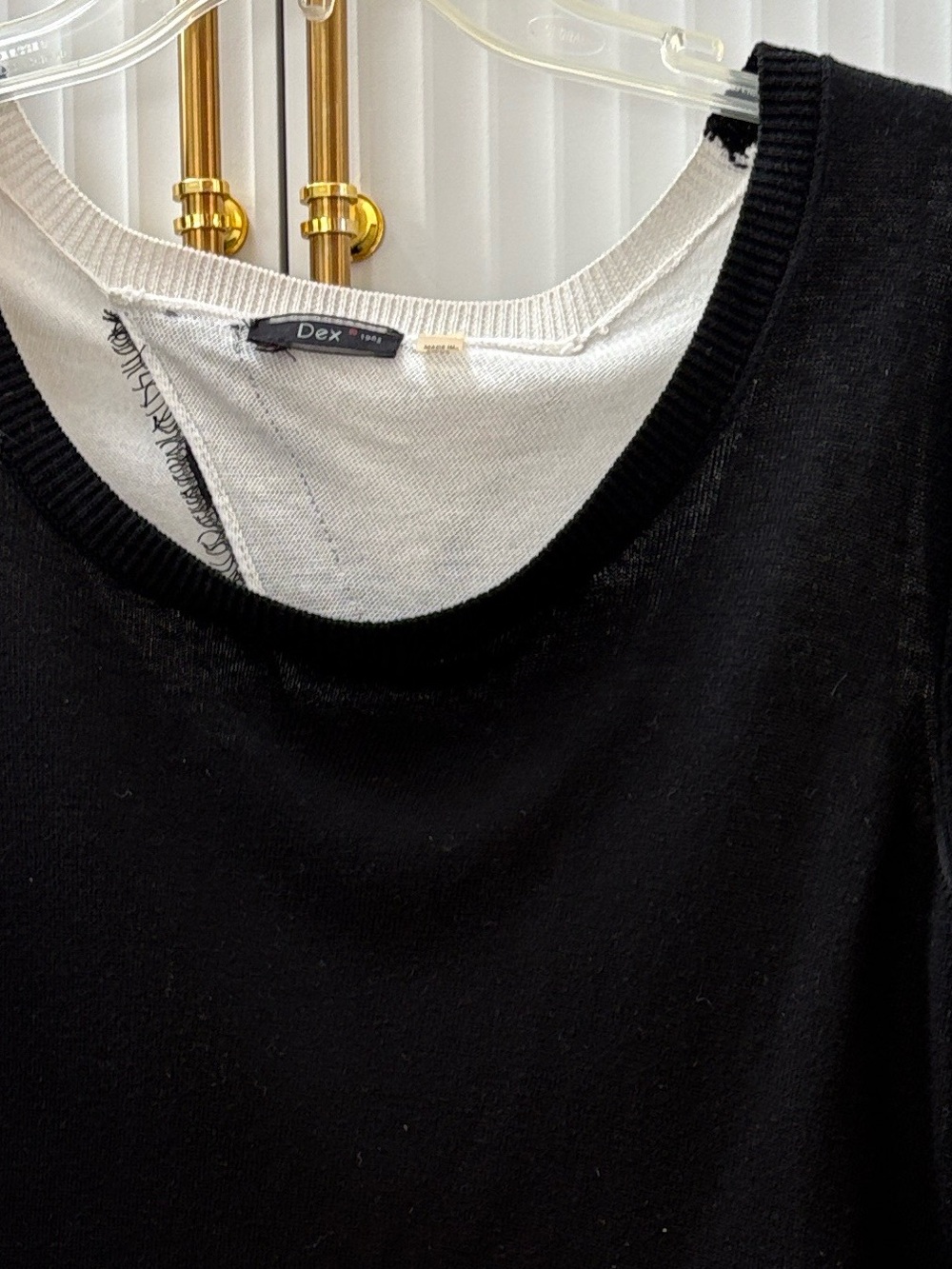 Dex Black Scoop Neck Women's Sweater